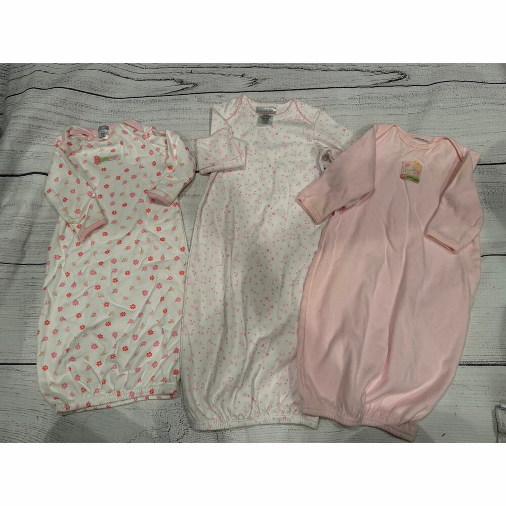 Lot of 3 Baby Sleeper/Gowns  Size 0-3 Months